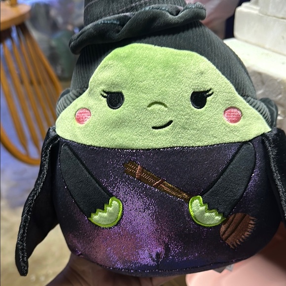 Wicked Squishmallows Plush Witch Toy with Broom - Picture 1 of 4